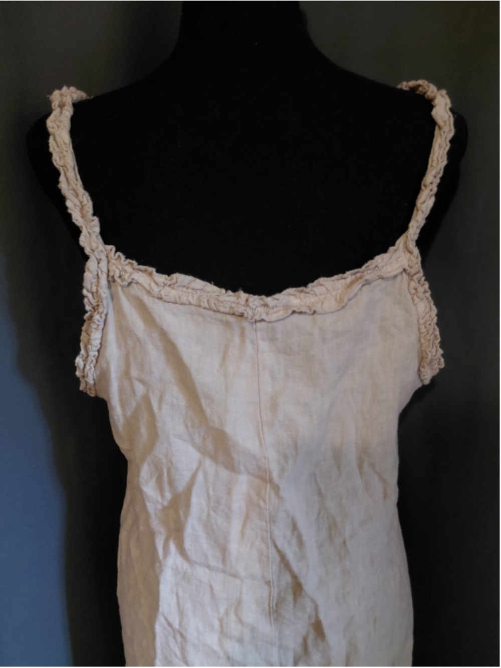 Francesca Bettini ITALY 100% Linen Dress Lagenlook Cottagecore Boho Large NWT - Picture 6 of 15